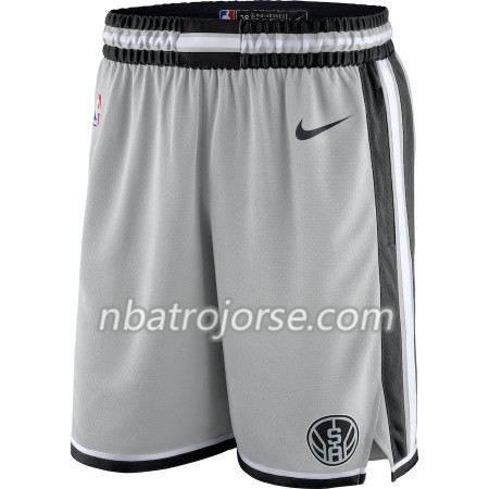 San Antonio Spurs Män Shorts Grå 2018-19 Nike Swingman